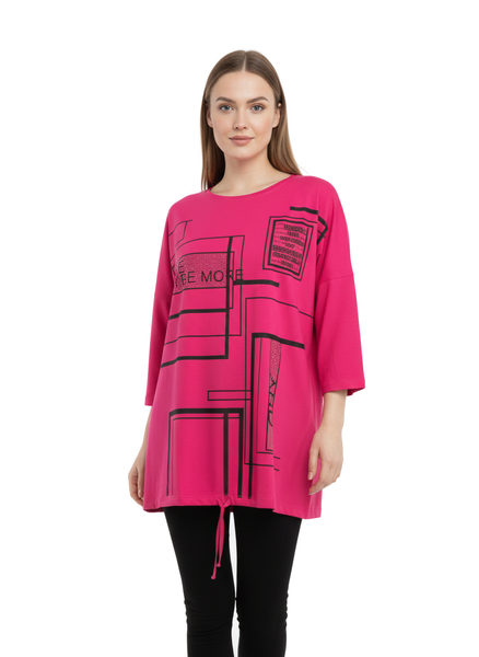Світшот 3/4 Pink Daisy Малиновий onesize 2543 фото