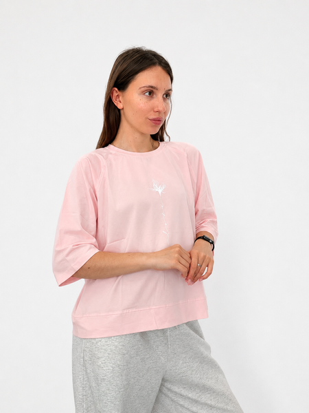 Жіноча футболка оверсайз Pink Daisy 6530 фото