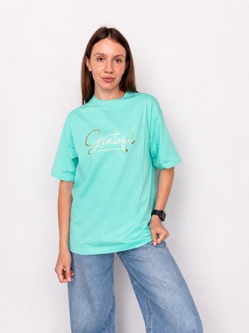 Футболка Pink Daisy Бірюзовий Onesize S 7182 фото