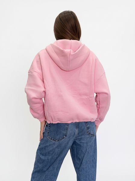 Жіноче однотонне худі на блискавці Pink Daisy Рожевий 44-48 2867 фото
