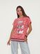 Жіноча футболка з принтом Pink Daisy 2458 фото 1